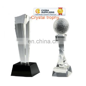 Souvenir items crastal metal trophy for promotion