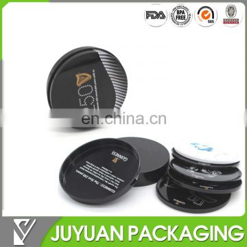Metal black tin container for coaster wholesale