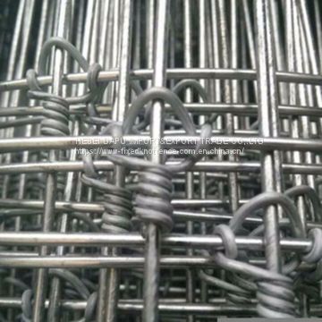 factory supply fixed knot woven wire mesh fence