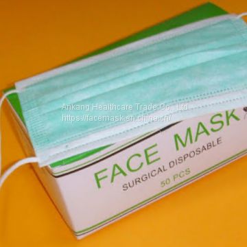China factory hot sale Antivirus Dust face mask 3 Ply Non-woven Disposable Face Mask for sale