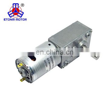 ET-WGM58C worm gearbox motor dc 90 degree angle gear high torque 12v dc worm gear motor