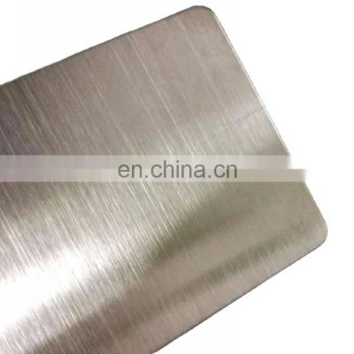 201 Hairline PVD coated gold Decorative Stainless Steel Plate sheet