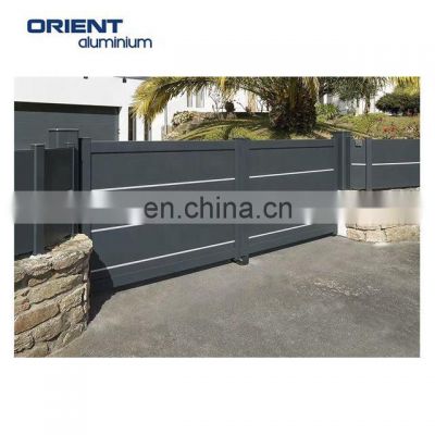 For home security  easy installation free maintenance aluminum boundary wall gate