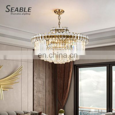 Luxury Style Residential Decoration Home Cafe Crystal Hanging Chandelier Light