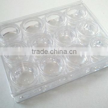 5G classic transparent round powder jar package set