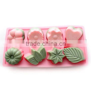 B0140 Food Grade Custom Leaf Flower Shape Silicone 3D Chocolate Mould Sugar Paste Mold