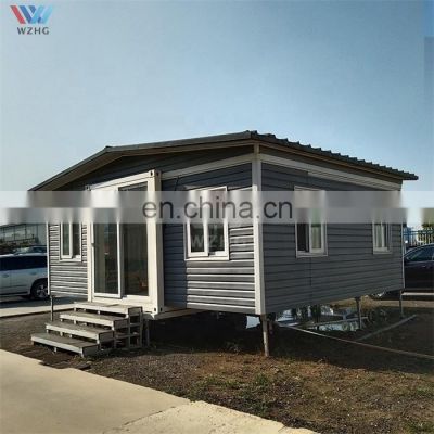 Hebei customized living 2 bedroom prefab container home house life 15-20 years