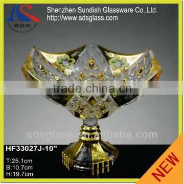 Glass Decorative Fruit Holder(plate) HF33027J-10