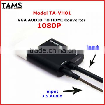 high quanlity VGA TO HDMI CONVERTER CABLE WITH AUIDO 1080P