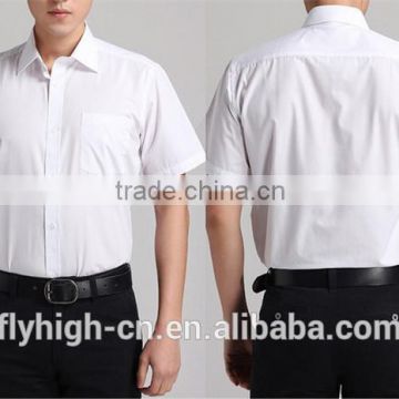 Summer Style Short Sleeve OEM Service Men's Cotton Staff Shirt