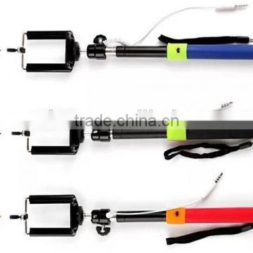 wired selfie-stick monopod selfie stick with cable