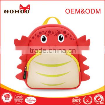 Hot Sale kids Crab Style Waterproof Backpack Cute Bag School 2016 Fashion Travel Bag Price For Students