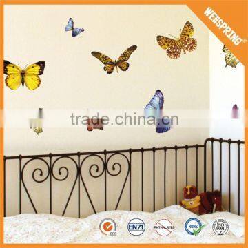 Hundreds of none-toxic attractive kids 3d butterfly wall stickers