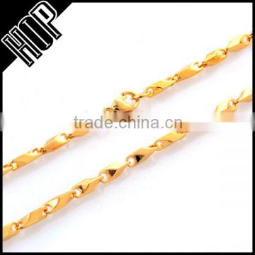 Fashion top sale stainless steel gold link chain necklace