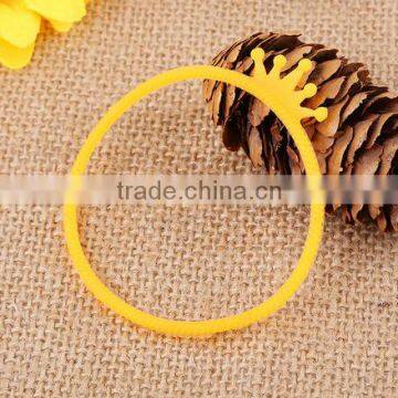 For Children With Crown Thin Rope Shape Silicone Bracelet
