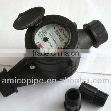 High quality plastic body water meter for cold water