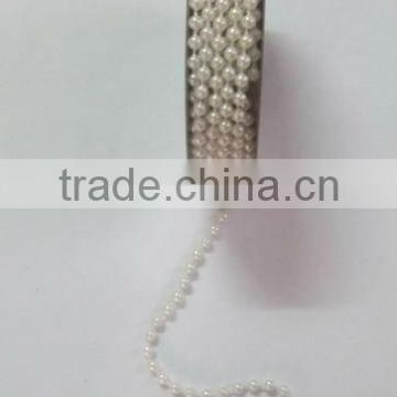 HOT SALE! 1.5mm White Plastic Gift Packaing Pearlized Acrylic Beads String Cord,