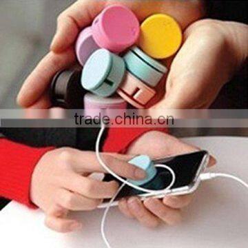 silicone earphone wire cable winder
