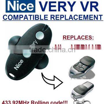 For Nice transmitter VERY VR compatible remote 433,92MHZ Rolling code