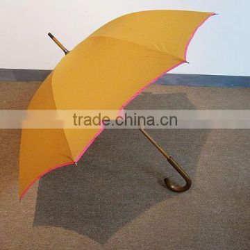Straight waterproof umbrella for rainproof and sunshade