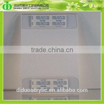 DDB-0139 Trade Assurance Cheap Acrylic Sign Holder Wall Adhesive
