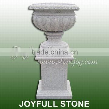 Garden Granite Flowerpot With Pedestal