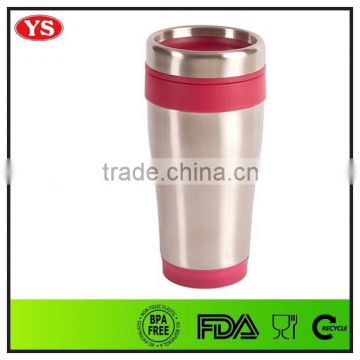 Personalized 16 oz stainless thermos mug with lid