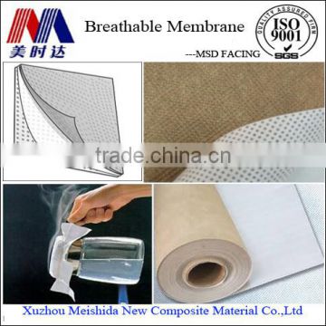 Membrane fabric material for roofing underlay