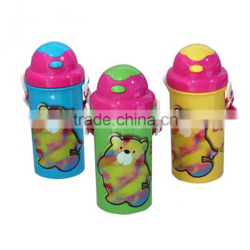 500ml water bottle with press button on the cover pp material