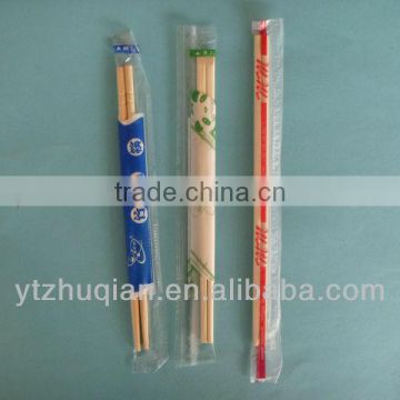 Natural eco-friendly high quality various specification paper package with logo disposable bamboo chopsticks