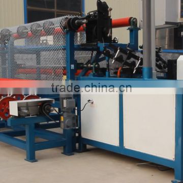 Automatic chain link wire fencing machine with factory