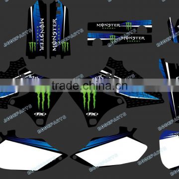 New Style (power black) TEAM GRAPHICS & BACKGROUNDS kits FOR YAMAHA YZ250F YZ400F YZ426F 1999 2000 2001 2002 DST0284