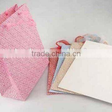Colorful Shopping Paper Bag Through Foaming Process/Printed Foldable Gift Bag