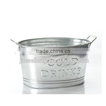 Competitive oval galvanized metal bucket