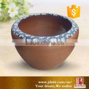 Chinese style fancy pottery garden flower pots