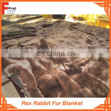 Good Price Real Fur Rex Rabbit Fur Throw