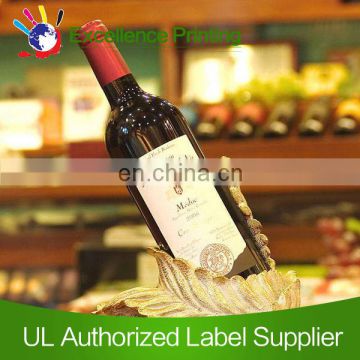 High quality wine label