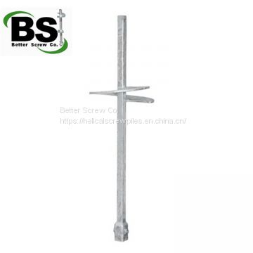 House Building Square Shaft Helical Anchor Screw Piles