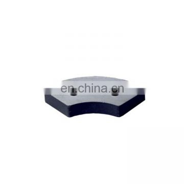 Custom high quality performance different size arc shape super strong y40 ferrite magnet with two hole