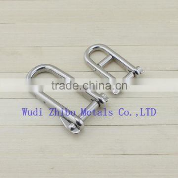 Stainless steel marine hardware double bar D shackle