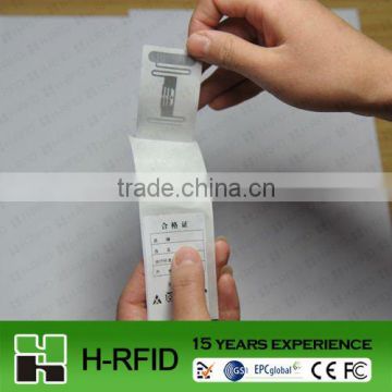 rfid paper tag for hospital -15 years RFID experience