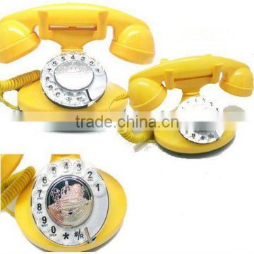 rotary dialing old fashion telephone