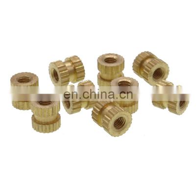 M4 brass knurled instert nuts screw for plastic mold