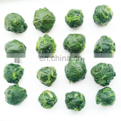 BRC Certified IQF Frozen Spinach Ball