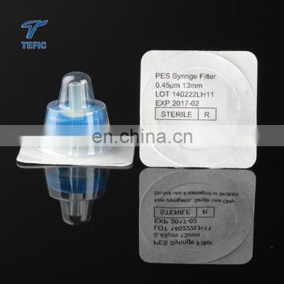 0.22um Disposable Sterile Syringe Filters for Lab HPLC popular medical sterile syringe filter