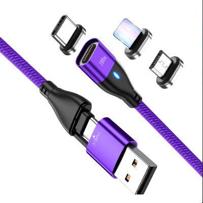 New Arrival High Quality Customized 6 in 1 100W PD Charger Adapter USB Type C Cable Charger With LED Indicator For Laptop Phones