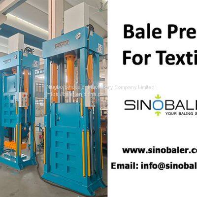 Bale Press for Textiles, Textile Bale Press Machine For Sale – SINOBALER