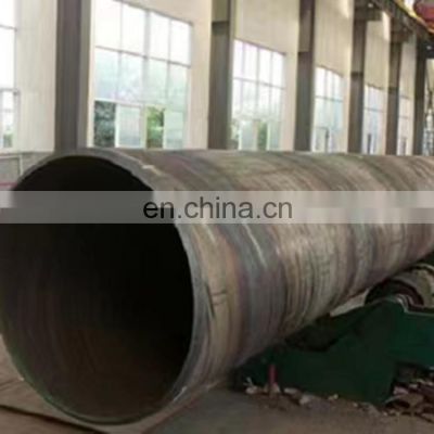 Round Welded Steel Pipes Hot Rolled Black Painted Boiler Pipe Non-oiled Welding Carbon Steel Spiral Weld Pipe
