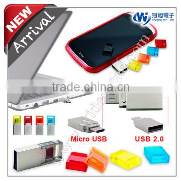 OTG mini usb flash drives for mobile phone , best otg flash drive electronic gifts for 2014