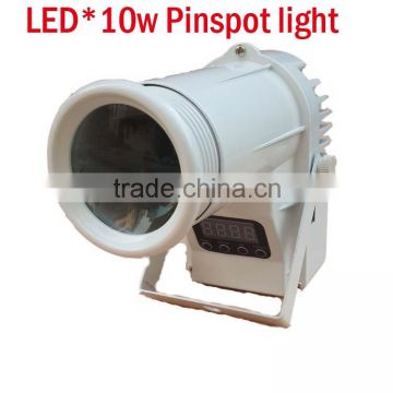 stage light 10w LED Pinspot Light / RGBW led pinspot light/ DMX 10w*LED pinspot light